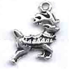 Zinc Alloy Jewelry Findings, Christmas Charm/Pendant, Wapiti  10mm-20mm, Sold by Group  