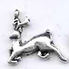 Zinc Alloy Jewelry Findings, Christmas Charm/Pendant, Wapiti  10mm-20mm, Sold by Group 