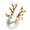Zinc Alloy Enamel Jewelry Findings, Christmas Charm/Pendant, Wapiti  10mm-20mm, Sold by Group 