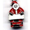 Zinc Alloy Enamel Jewelry Findings, Christmas Charm/Pendant, Santa 10mm-20mm, Sold by Group 