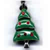 Zinc Alloy Enamel Jewelry Findings, Christmas Charm/Pendant, Christmas tree 10mm-20mm, Sold by Group 