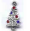 Zinc Alloy Enamel Jewelry Findings, Christmas Charm/Pendant, Christmas tree 10mm-20mm, Sold by Group 