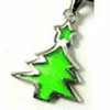 Zinc Alloy Enamel Jewelry Findings, Christmas Charm/Pendant, Christmas tree 10mm-20mm, Sold by Group 