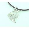 Sterling Silver Pendants platina plating, 27x23mm, Sold by PC
