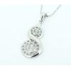 Sterling Silver Pendants platina plating, 30x13.5mm, Sold by PC