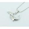 Sterling Silver Pendants platina plating, 20x18mm, Sold by PC