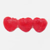  Villiform Acrylic Beads, Heart 8mm, Sold by Bag