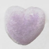  Villiform Acrylic Beads, Heart 24mm, Sold by Bag