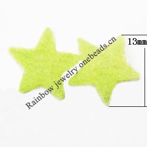  Villiform Acrylic Beads, Star 13mm, Sold by Bag