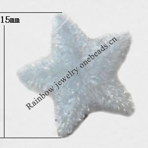  Villiform Acrylic Beads, Star 15mm, Sold by Bag