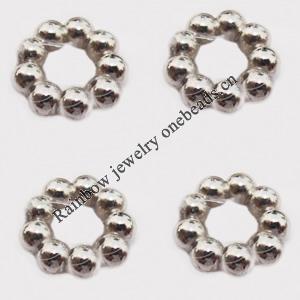 Jewelry findings, CCB plastic Beads, Flower O:11 I:5mm, sold By Bag