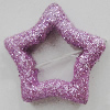 Colorful Acrylic Beads，Star 26mm Sold by Bag