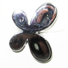  Plating Acrylic Beads, Butterfly 45x35 Hole:3.5mm, Sold by Bag