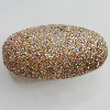 Colorful Acrylic Beads，Oval 40x21mm Sold by Bag