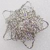 Iron Thread Component Handmade Lead-free, 63x18mm Sold by Bag