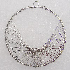 Iron Thread Component Handmade Lead-free, 67x42mm Hole:4.5mm Sold by Bag
