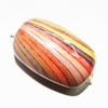 Watermark Acrylic Beads, Oval 27x17mm Hole:2mm, Sold by Bag