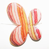 Watermark Acrylic Beads, Butterfly 45x34mm Hole:2mm, Sold by Bag