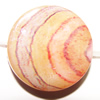 Watermark Acrylic Beads, Flat Round 20mm Hole:2.5mm, Sold by Bag