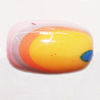 Watermark Acrylic Beads, Oval 26x17mm Hole:2mm, Sold by Bag