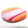 Watermark Acrylic Beads, Twist Flat Oval 32x18mm Hole:3mm, Sold by Bag