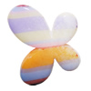 Watermark Acrylic Beads, Butterfly 45x34mm Hole:3mm, Sold by Bag