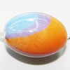 Watermark Acrylic Beads, Oval 20x15mm Hole:3mm, Sold by Bag