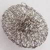 Iron Thread Component Handmade Lead-free, 49.5x46mm Hole:4mm Sold by Bag