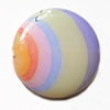 Watermark Acrylic Beads, Flat Round 20mm Hole:3mm, Sold by Bag