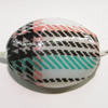 Watermark Acrylic Beads, Flat Oval 23x17mm, Sold by Bag