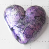 Painted Spray-paint Acrylic Beads, Heart 21x22mm Hole:2.5mm, Sold by Bag