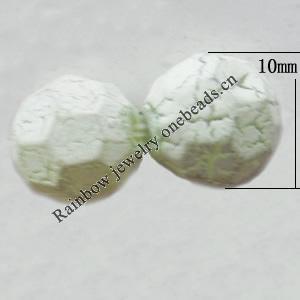Crackle Acrylic Beads, Faceted Round 10mm Sold by bag 