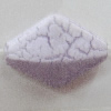 Crackle Acrylic Beads, Edge Diamond 15x11mm Sold by bag 