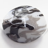 Watermark Acrylic Beads, Flat Horse Eye 24x28mm, Sold by Bag