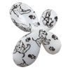 Watermark Acrylic Beads, Butterfly 46x34mm, Sold by Bag