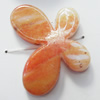 Watermark Acrylic Beads, Butterfly 46x34mm, Sold by Bag