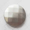 Acrylic Beads，Faceted Flat Round 33mm, Sold by Bag