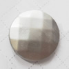 Acrylic Beads，Faceted Flat Round 28mm, Sold by Bag