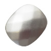 Acrylic Beads，Faceted Flat Oval 24x20mm, Sold by Bag