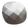 Acrylic Beads，Faceted flat Oval 25x29mm, Sold by Bag