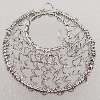 Iron Thread Component Handmade Lead-free, 45x41mm Hole:4mm Sold by Bag