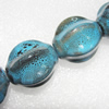 Ceramics Jewelry Beads, Fluted Oval 28x25mm, Sold by Bag