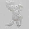 Crackle Acrylic Beads, Horse 32x20mm Sold by bag 