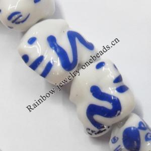 Ceramics Jewelry Beads, Dragon 16x13mm, Sold by Group