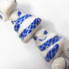 Ceramics Jewelry Beads, Snake 13x13mm, Sold by Group