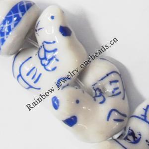 Ceramics Jewelry Beads, Chicken 14x19mm, Sold by Group
