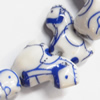 Ceramics Jewelry Beads, Horse 22x14mm, Sold by Group