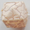 Crackle Acrylic Beads, Cube 13mm Sold by bag 