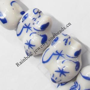 Ceramics Jewelry Beads, Rabbit 17x14mm, Sold by Group