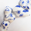 Ceramics Jewelry Beads, Cow 20x13mm, Sold by Group